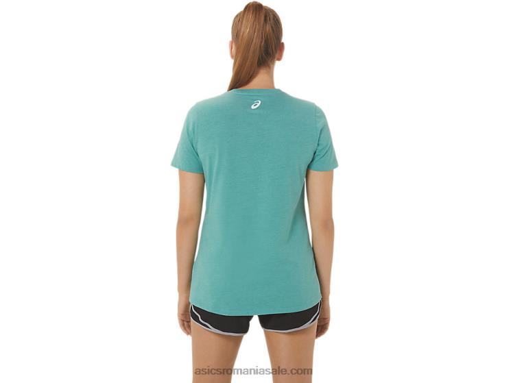 Asics salvie heather slogan de floarea soarelui pentru femei, cu decolteu în V ZF4642814