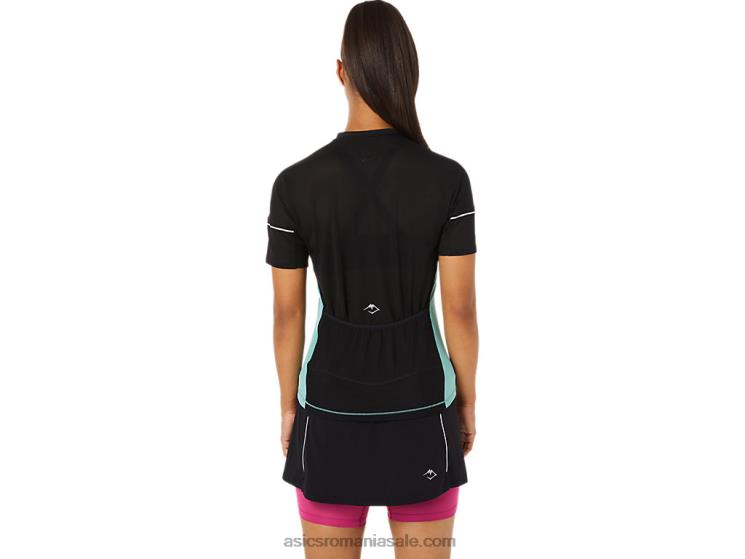 Asics salvie/negru de performanță top fujitrail pentru femei ZF4643401