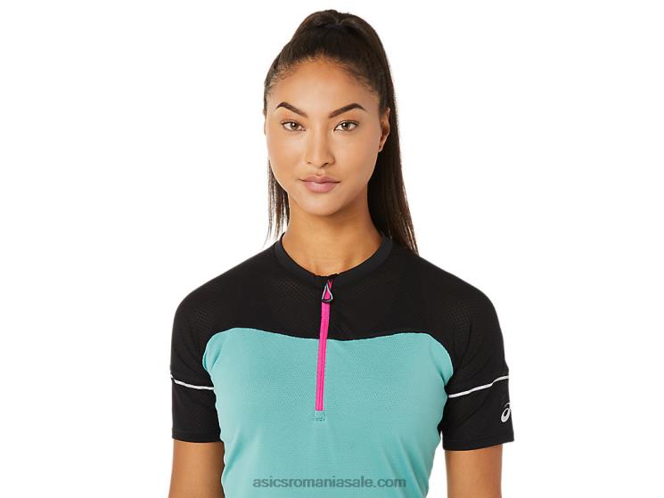 Asics salvie/negru de performanță top fujitrail pentru femei ZF4643401