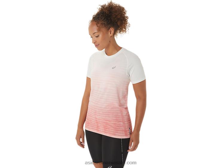 Asics smântână/papaia top de damă fără cusături cu mânecă scurtă ZF4642441