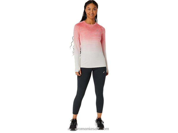 Asics smântână/papaia top de damă fără cusături cu mâneci lungi ZF4642210