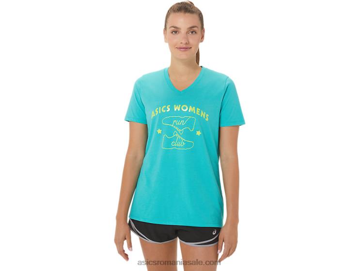 Asics sticla de mare club de alergare pentru femei cu decolteu în V ZF4642989
