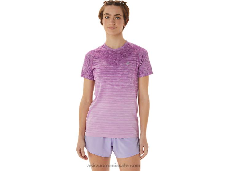 Asics strălucire orhidee/lavandă top de damă fără cusături cu mânecă scurtă ZF4642961