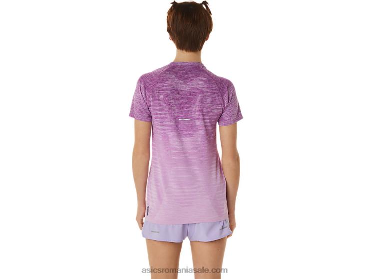 Asics strălucire orhidee/lavandă top de damă fără cusături cu mânecă scurtă ZF4642961