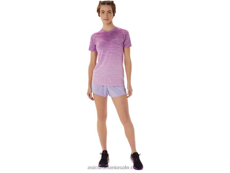 Asics strălucire orhidee/lavandă top de damă fără cusături cu mânecă scurtă ZF4642961
