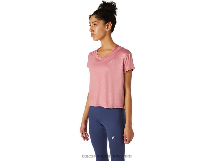 Asics trandafir afumat top nagare de dama cu maneca scurta ZF4643696