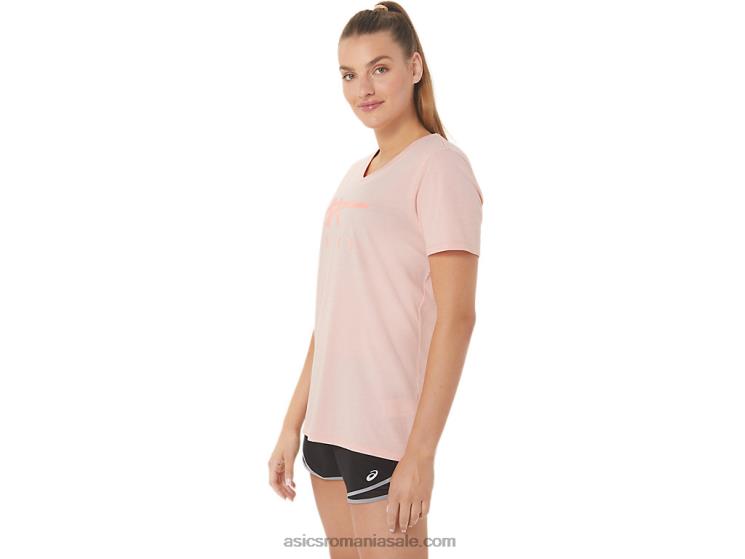 Asics trandafir înghețat damă dungi cu decolteu în V ZF4643047