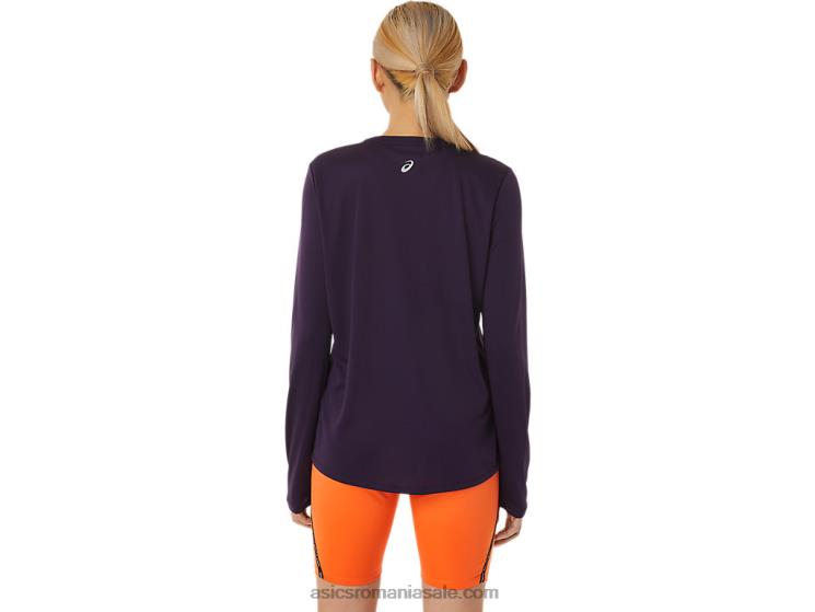 Asics umbra de noapte bluză cu mânecă lungă cu logo Fujitrail pentru femei ZF4643033