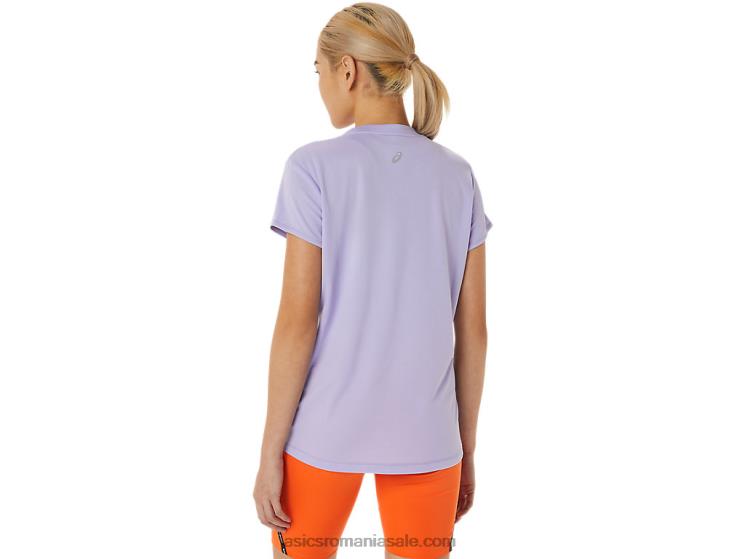 Asics vapori bluză cu mânecă scurtă cu logo Fujitrail pentru femei ZF4643074