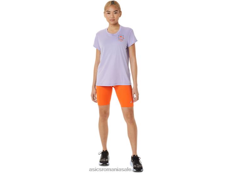 Asics vapori bluză cu mânecă scurtă cu logo Fujitrail pentru femei ZF4643074