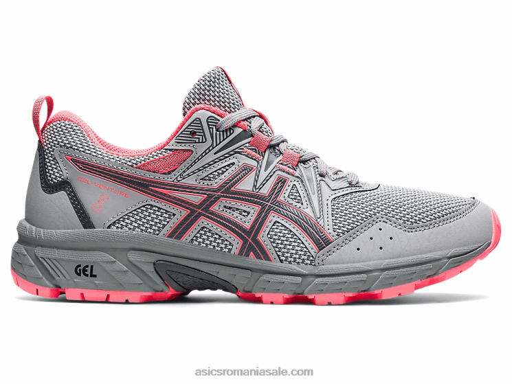 Asics gri piemont/coral aprins gel-venture 8 ZF4643611