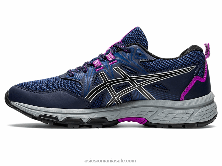 Asics miezul nopții/argint pur gel-venture 8 latime ZF4642945