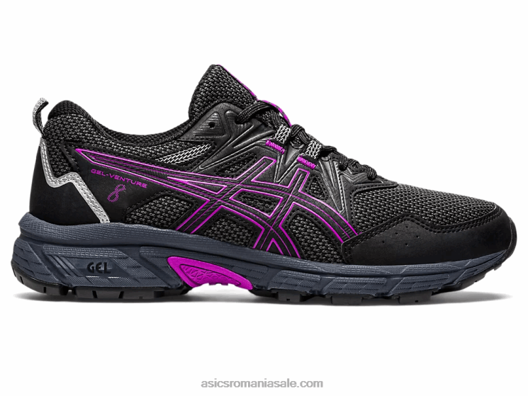 Asics negru/orhidee gel-venture 8 ZF4642710