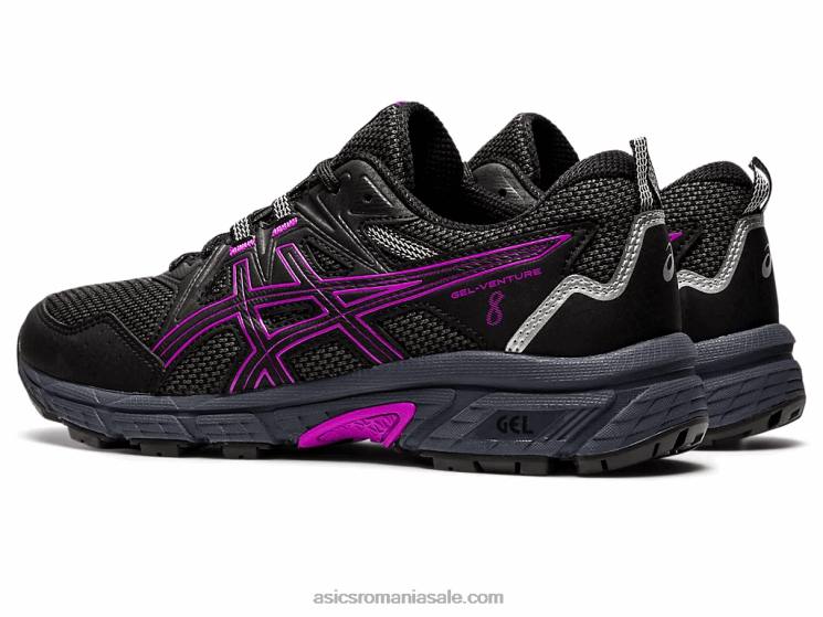 Asics negru/orhidee gel-venture 8 ZF4642710