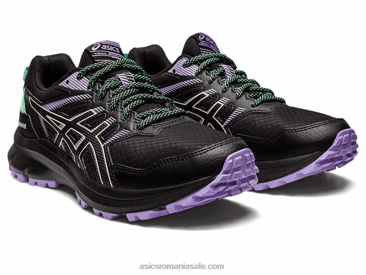 Asics negru/verde șoaptă cercetător traseu 2 ZF4642421