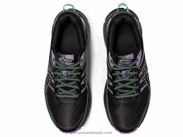 Asics negru/verde șoaptă cercetător traseu 2 ZF4642421