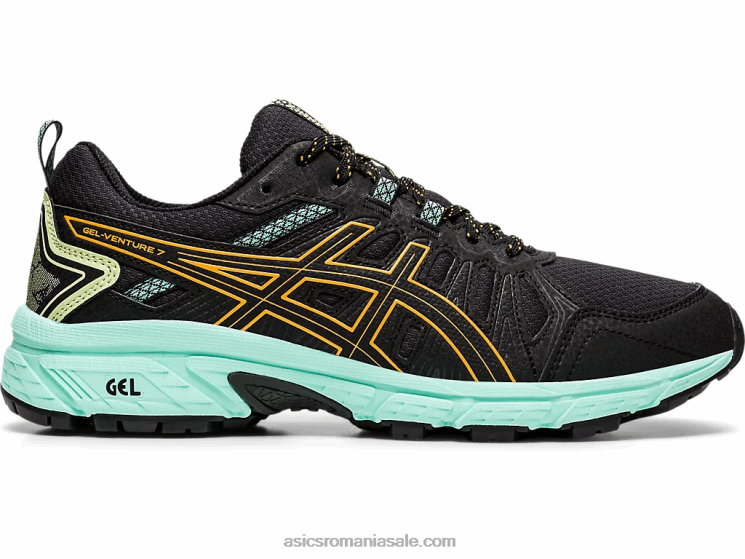 Asics pop negru/portocaliu gel-venture 7 latime ZF4644162