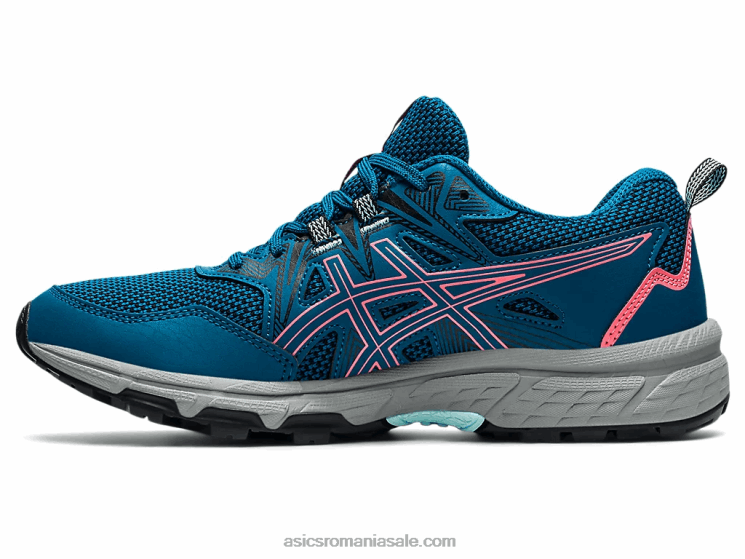 Asics teal de mare adâncime/coral aprins gel-venture 8 ZF4643612