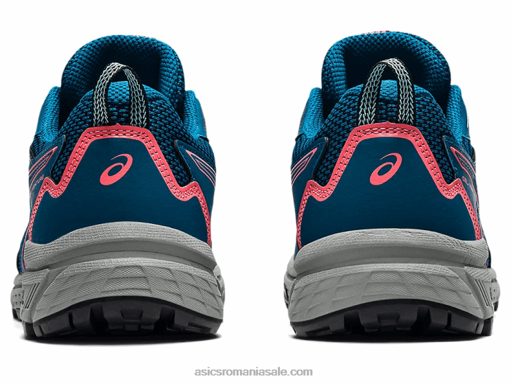 Asics teal de mare adâncime/coral aprins gel-venture 8 ZF4643612