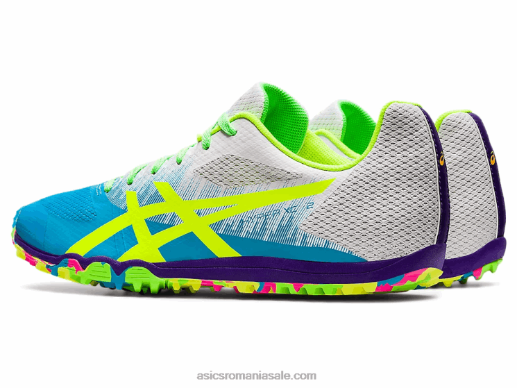 Asics digital aqua/safety yellow hiper xc 2 ZF4641665