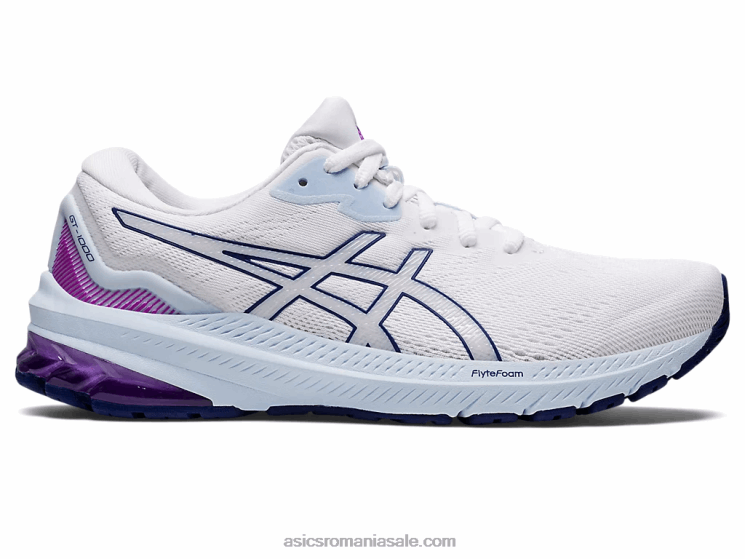 Asics alb/albastru scufundat gt-1000 11 lățime ZF4642878