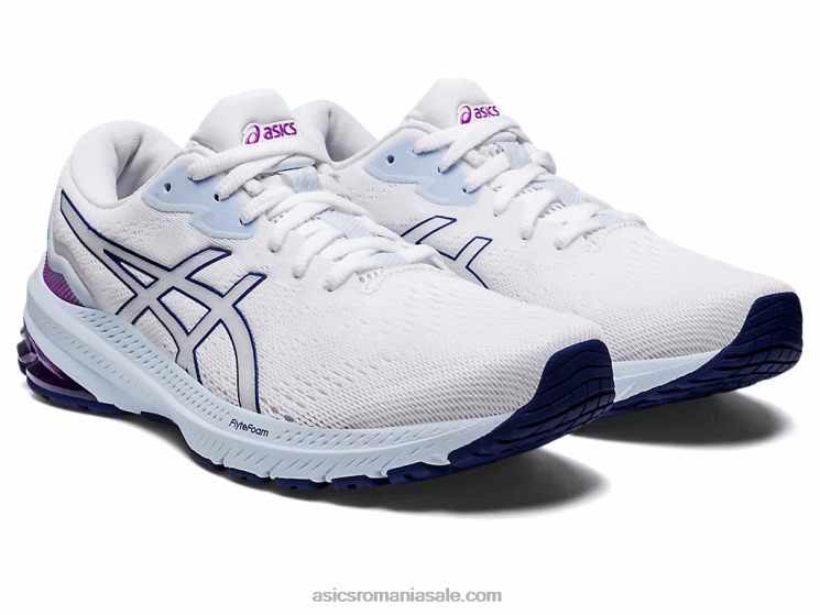 Asics alb/albastru scufundat gt-1000 11 lățime ZF4642878