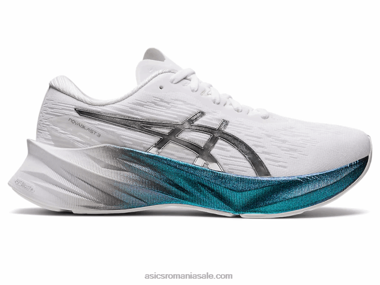 Asics alb/argint pur novablast 3 platină ZF4642897