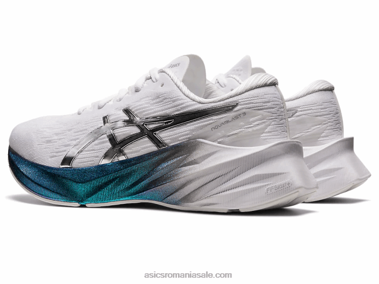 Asics alb/argint pur novablast 3 platină ZF4642897