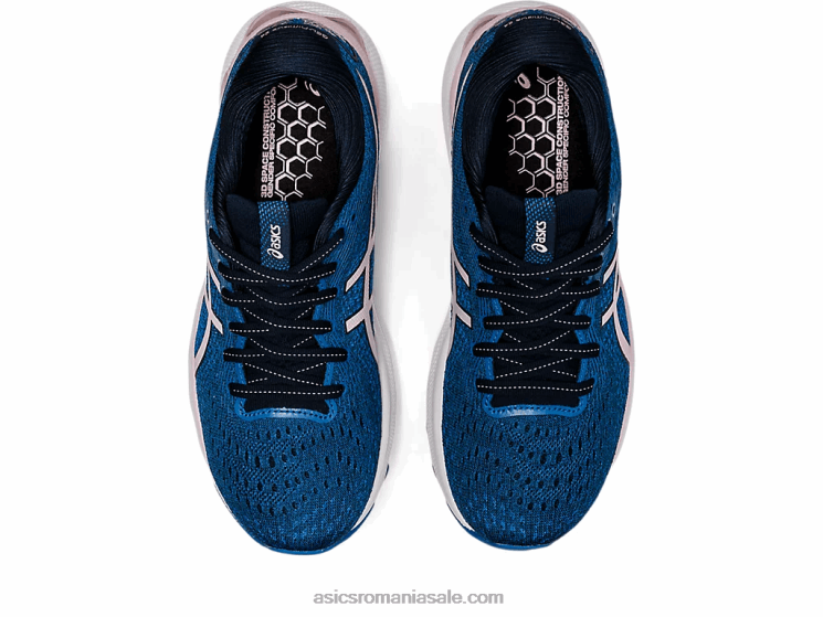 Asics albastru francez/abia trandafir gel-nimbus 24 lățime ZF4643430