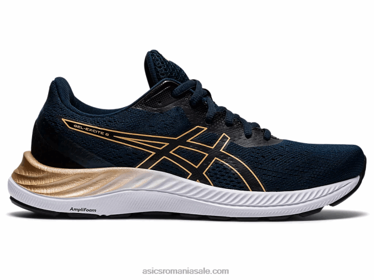 Asics albastru francez/șampanie gel-excite 8 lățime ZF4643535