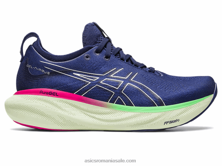 Asics albastru indigo/argintiu pur gel-nimbus 25 ZF4642373