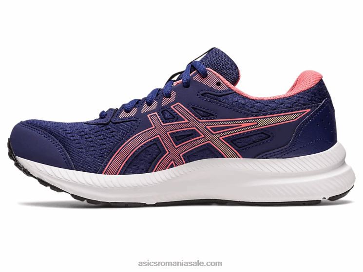 Asics albastru indigo/papaya conținut de gel 8 ZF4642443