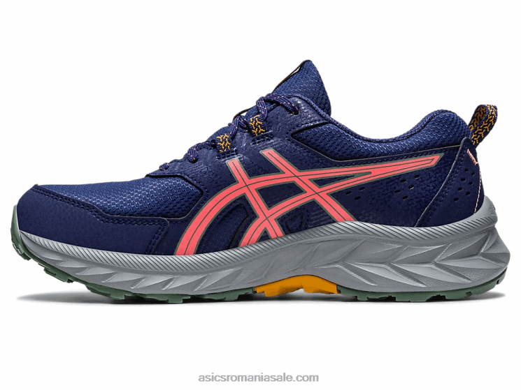 Asics albastru indigo/papaya gel-venture 9 lățime ZF4642205