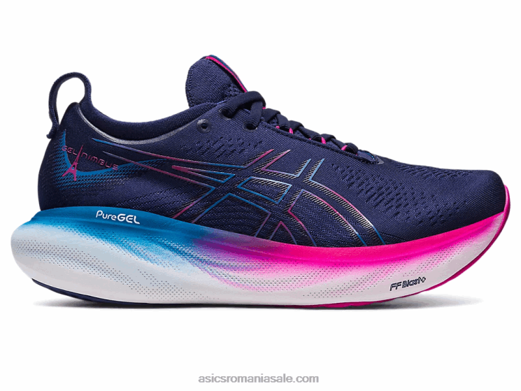 Asics albastru indigo/roz rave gel-nimbus 25 ZF4642138