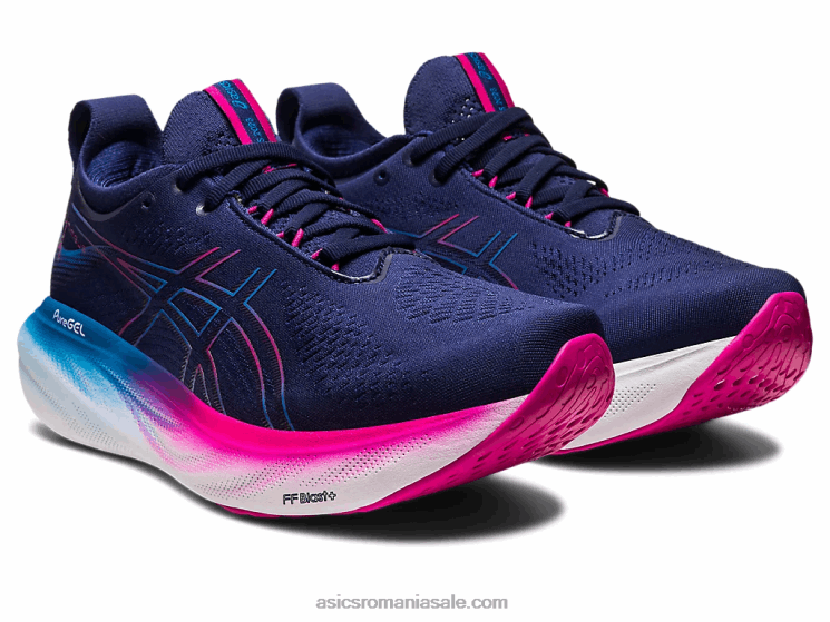 Asics albastru indigo/roz rave gel-nimbus 25 ZF4642138