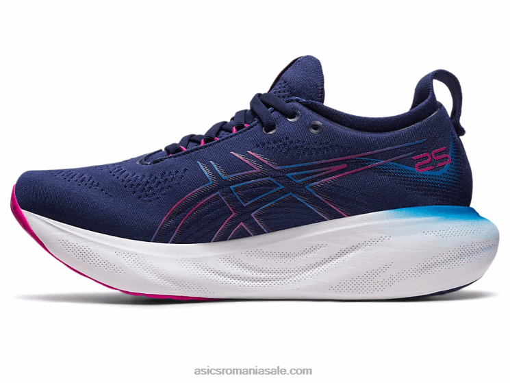 Asics albastru indigo/roz rave gel-nimbus 25 ZF4642138