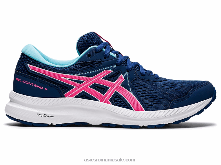 Asics albastru miezul nopții/roz fierbinte conținut de gel 7 ZF4643695