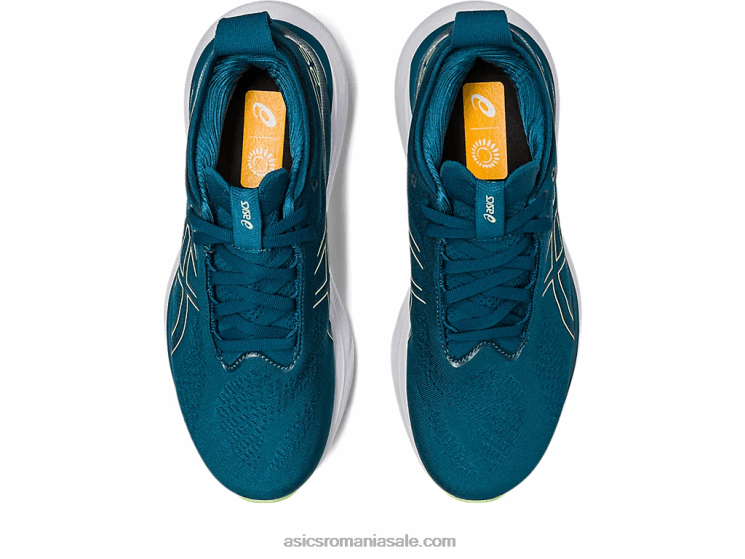 Asics cerneală teal/verde lime gel-nimbus 25 ZF4642259