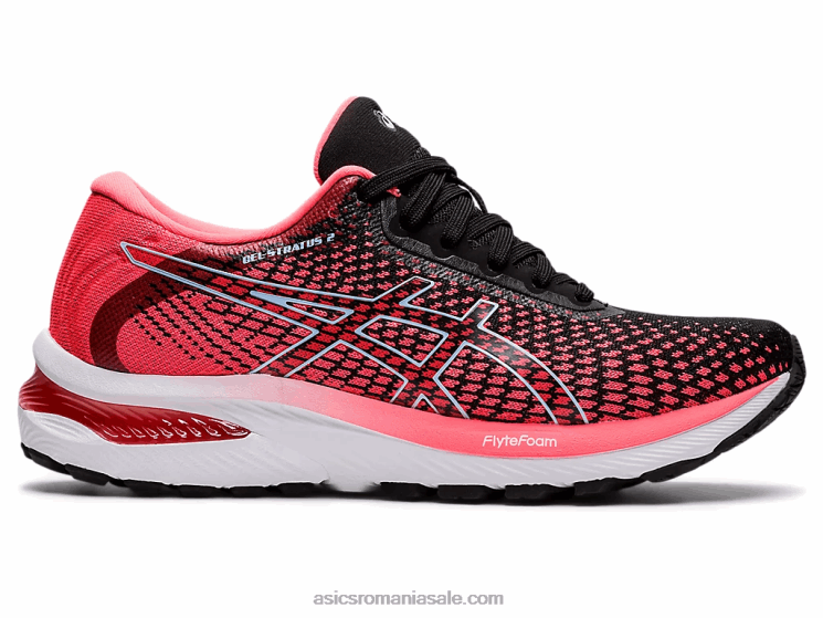 Asics corai aprins/negru gel-strat 2 tricot ZF4642663