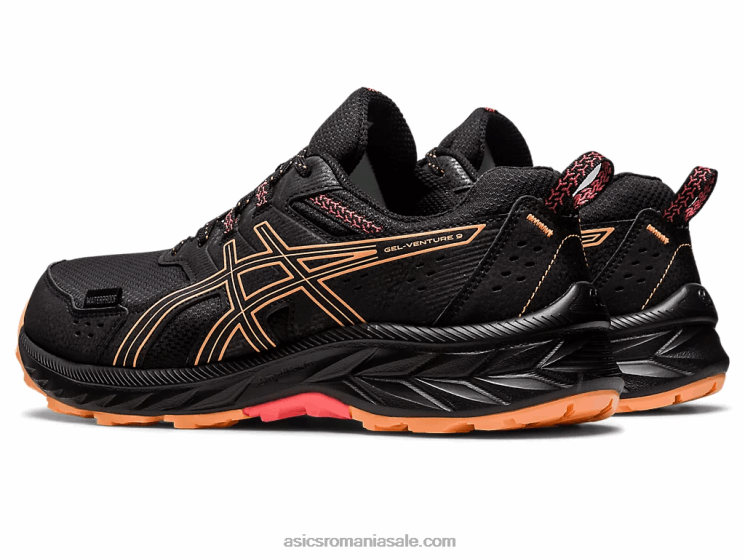 Asics dună neagră/vară gel-venture 9 rezistent la apă ZF4642228