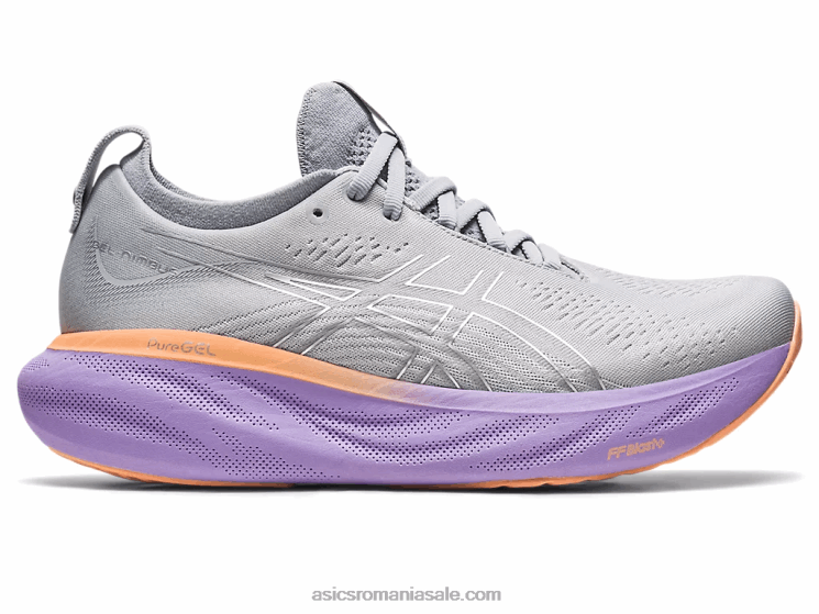Asics gri piemont/argintiu pur gel-nimbus 25 lățime ZF4642375