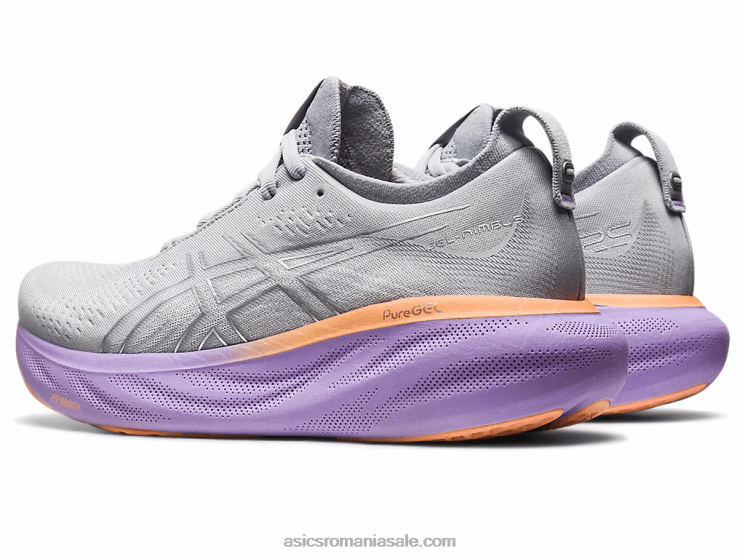 Asics gri piemont/argintiu pur gel-nimbus 25 lățime ZF4642375
