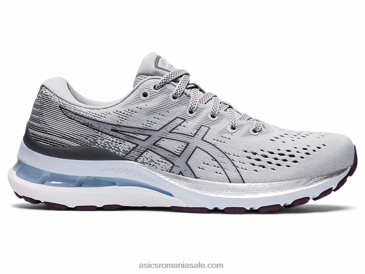 Asics gri piemont/prune adâncă gel-kayano 28 lățime ZF4643583