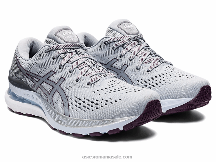 Asics gri piemont/prune adâncă gel-kayano 28 lățime ZF4643583