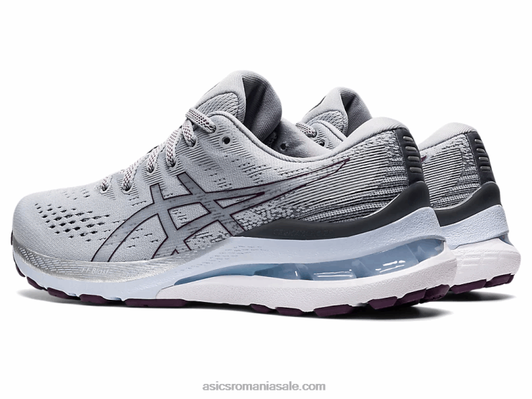 Asics gri piemont/prune adâncă gel-kayano 28 lățime ZF4643583