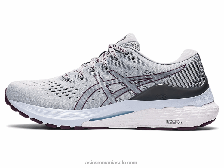 Asics gri piemont/prune adâncă gel-kayano 28 lățime ZF4643583