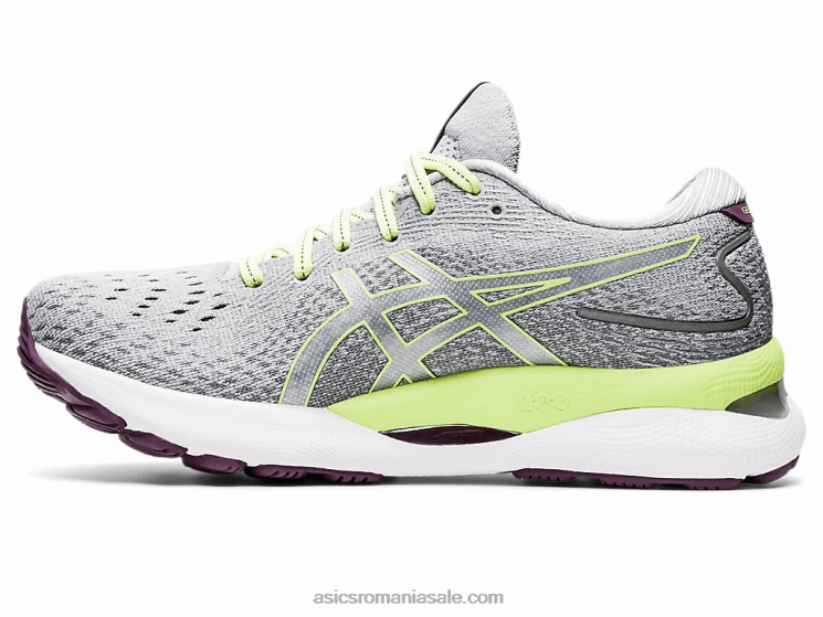 Asics gri piemont/verde lime gel-nimbus 24 ZF4643549