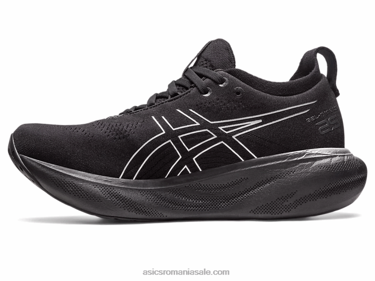 Asics negru/argint pur gel-nimbus 25 platină ZF4642379