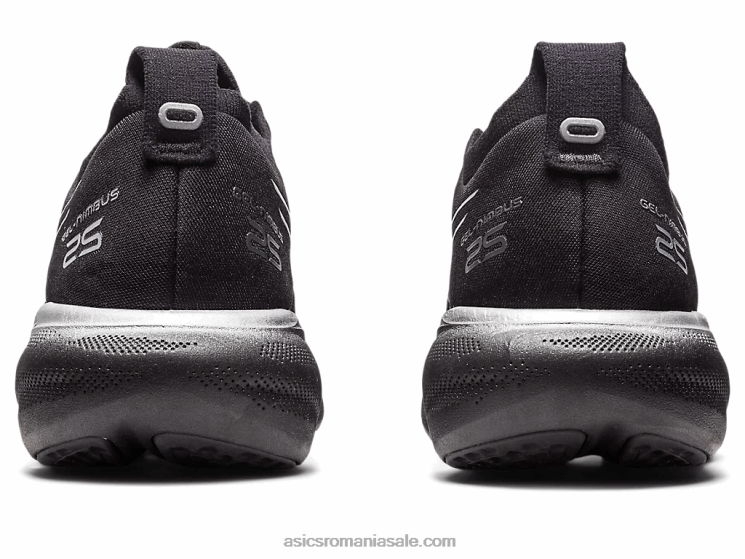 Asics negru/argint pur gel-nimbus 25 platină ZF4642379