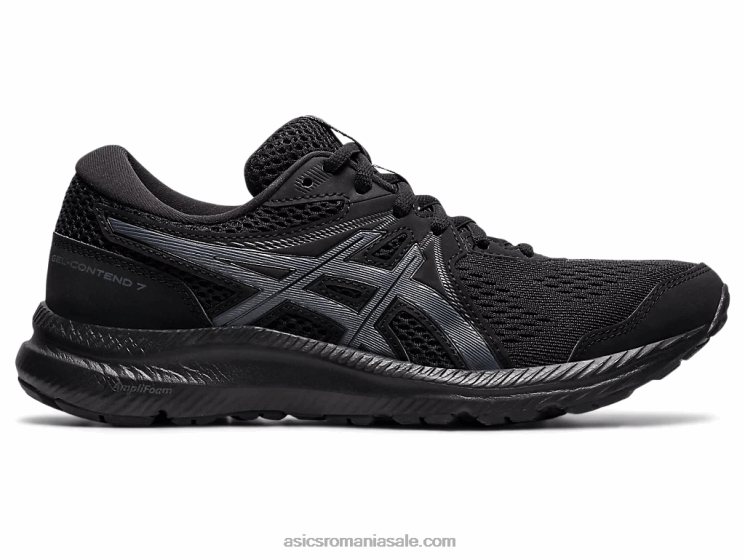 Asics negru/gri purtător gel-contend 7 lățime ZF4644013